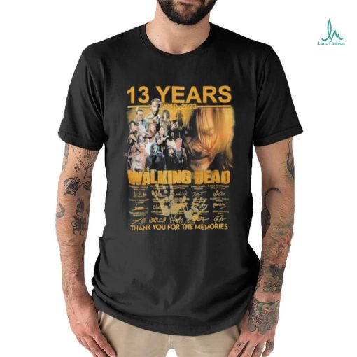 Design 2010 2023 13 Years The Walking Dead Thank You For The Memories T Shirt