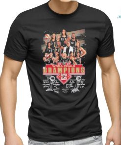 Design 2023 WNBA finals champions back 2 back team girl player signatures shirt