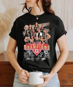 Design 2023 WNBA finals champions back 2 back team girl player signatures shirt