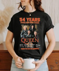 Design 54 years 1970 2024 queen thank you for the memories shirt