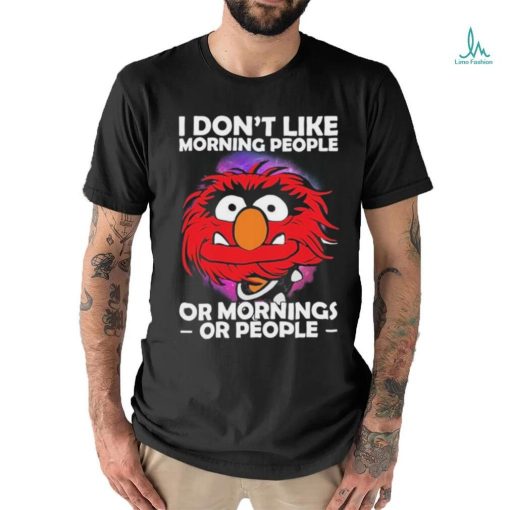 Design Animal DRUMMER I don’t like morning people or mornings or people shirt