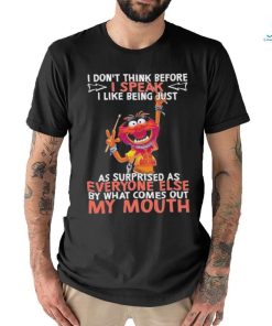 Design Animal DRUMMER I don’t think before I speak I like being just as surprised as everyone else by what comes out my mouth shirt