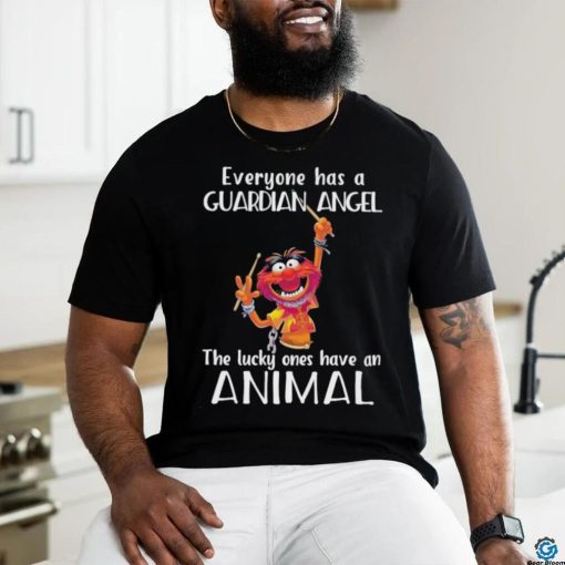 Design Animal DRUMMER everyone has a guardian angel the lucky ones have an animal shirt