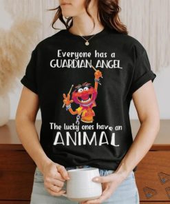 Design Animal DRUMMER everyone has a guardian angel the lucky ones have an animal shirt