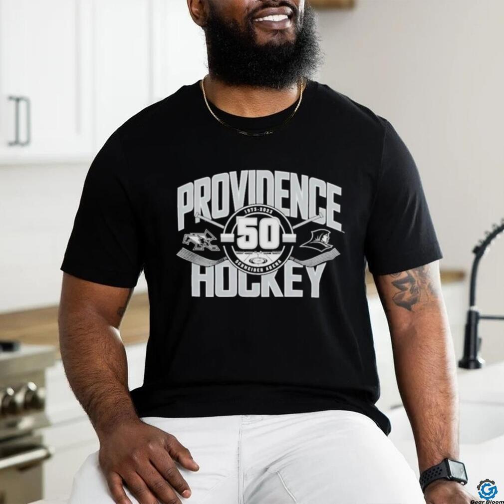 Design Blue 84 Black Providence Friars 50th Anniversary Hockey shirt Design Blue 84 Black Providence Friars 50th Anniversary Hockey shirt