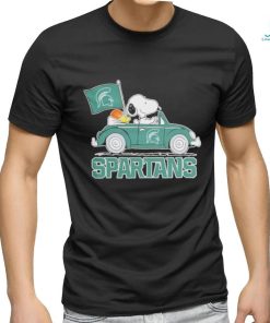 Design Blyth spartans Peanuts Snoopy car cartoon sports shirt