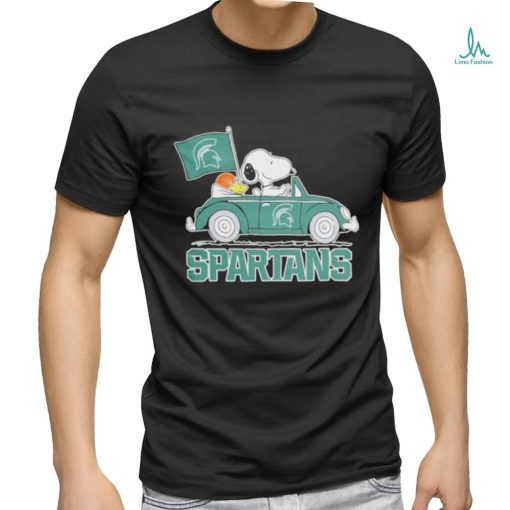 Design Blyth spartans Peanuts Snoopy car cartoon sports shirt