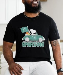 Design Blyth spartans Peanuts Snoopy car cartoon sports shirt