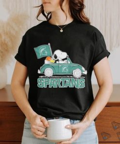 Design Blyth spartans Peanuts Snoopy car cartoon sports shirt