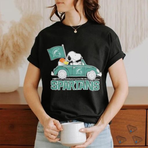 Design Blyth spartans Peanuts Snoopy car cartoon sports shirt