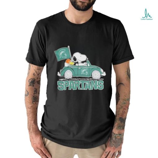 Design Blyth spartans Peanuts Snoopy car cartoon sports shirt