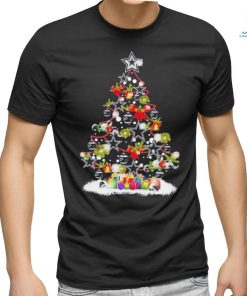 Design Dallas Cowboys logo pine tree merry christmas shirt