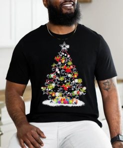 Design Dallas Cowboys logo pine tree merry christmas shirt