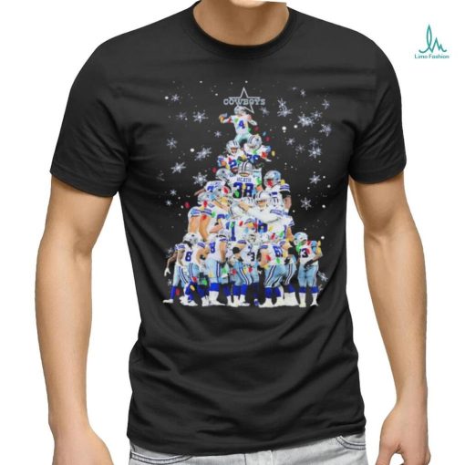 Design Dallas Cowboys team player pine tree merry christmas shirt