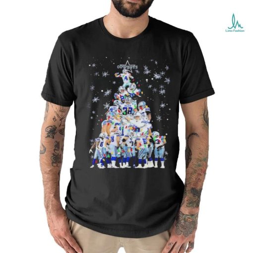 Design Dallas Cowboys team player pine tree merry christmas shirt