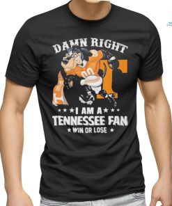 Design Damn right I’m a Tennessee volunteers fan shirt