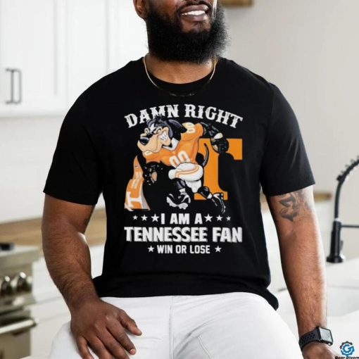 Design Damn right I’m a Tennessee volunteers fan shirt