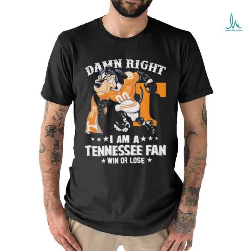 Design Damn right I’m a Tennessee volunteers fan shirt