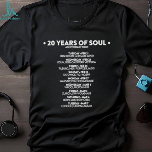 Design Joss Stone 20 Years Of Soul Black T Shirt