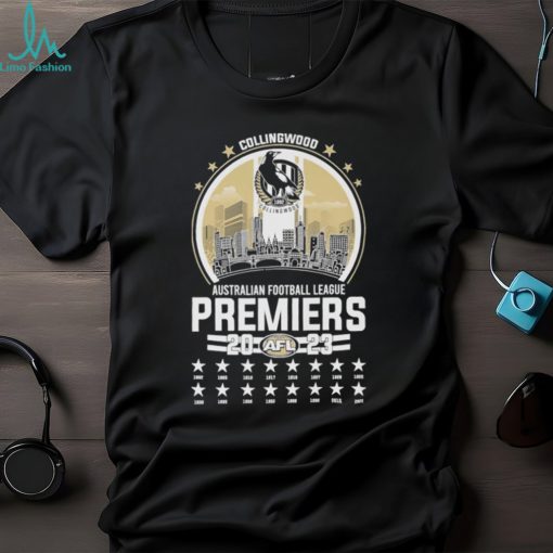 Design collingwood Australian football league premierss 2023 year shirt