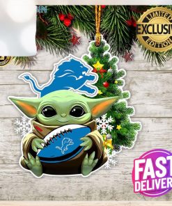 New York Jets Baby Yoda NFL Football Christmas Ornament Cute