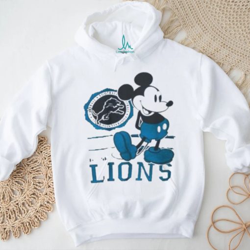 Detroit Lions Footbal Logo Mickey Mouse shirt
