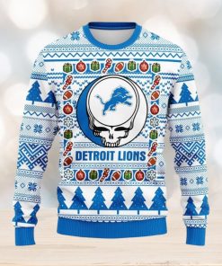 Detroit Lions Grateful Dead Ugly Christmas Sweater Sport Christmas Gift Ideas