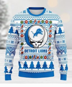 Detroit Lions Grateful Dead Ugly Christmas Sweater Sport Christmas Gift Ideas