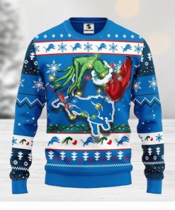 Detroit Lions Grinch Xmas Ugly Christmas Sweater Best Christmas Gift Ideas