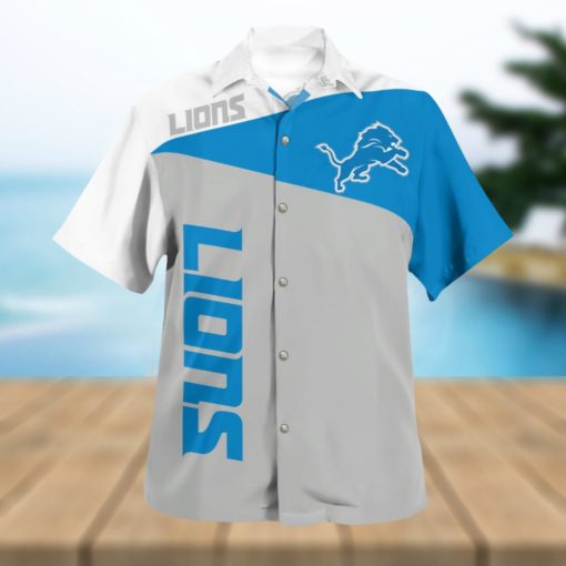 Detroit Lions Lei 3D Hawaiian Shirt Best For Fans Beach Gift For Men And Women