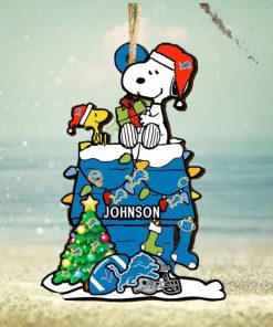 Detroit Lions NFL Snoopy Ornament Personalized Christmas 2023 Holidays