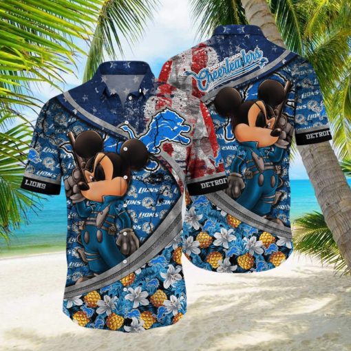 Detroit Lions NFL aloha shirt