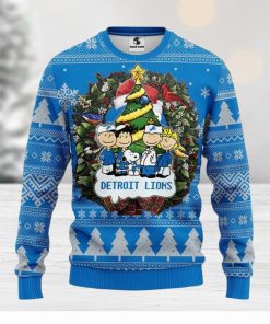 Detroit Lions Snoopy Dog Christmas Ugly Sweater Christmas Gift Ideas For Fans