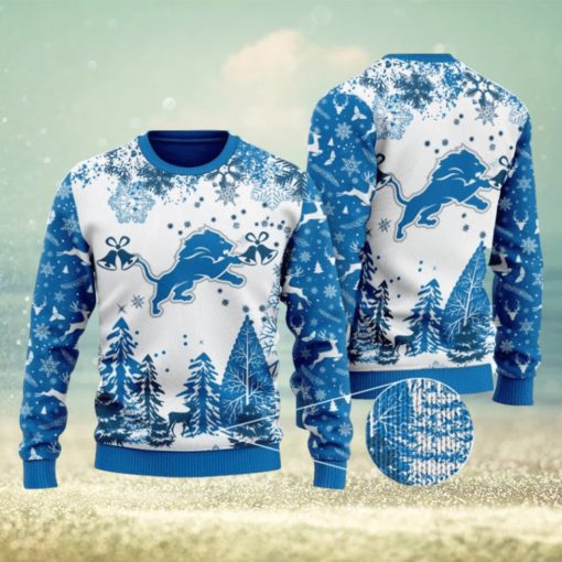 Detroit Lions Special Christmas Ugly Sweater Design Holiday Edition