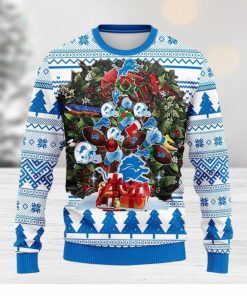 Detroit Lions Tree Ugly Christmas Ugly Sweater Christmas Gift Ideas For Fans