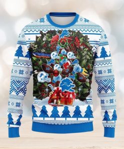 Detroit Lions Tree Ugly Christmas Ugly Sweater Christmas Gift Ideas For Fans