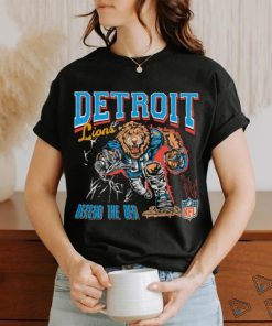 Detroit Lions mascot defend the Den NFL 2023 shirt