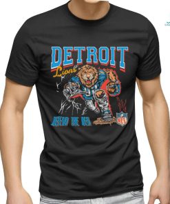 Detroit Lions mascot defend the Den NFL 2023 shirt