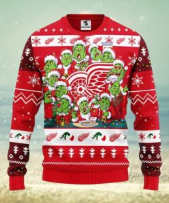 Detroit Red Wings 12 Grinch Xmas Day Christmas Ugly Sweater 3D Christmas Xmas Sweater