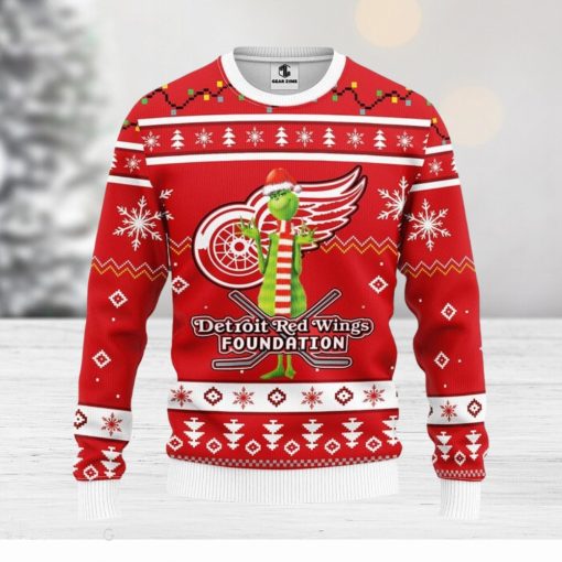 Detroit Red Wings Funny Grinch Xmas Ugly Christmas Sweater Best Christmas Gift Ideas