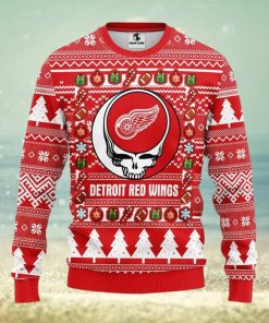 Detroit Red Wings Grateful Dead Ugly Christmas Sweater Warm Gift For Christmas