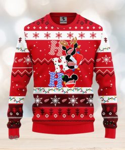 Detroit Red Wings Hohoho Mickey Christmas Ugly Sweater