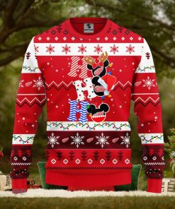 Detroit Red Wings Hohoho Mickey Christmas Ugly Sweater