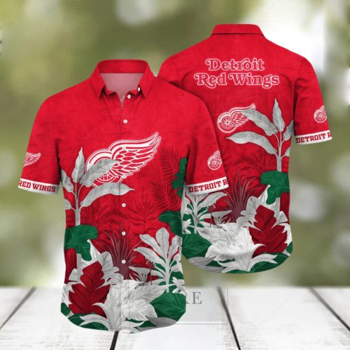 Detroit Red Wings NHL Hawaiian Shirt Dry Season Aloha Shirt