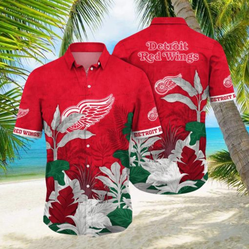 Detroit Red Wings NHL Hawaiian Shirt Dry Season Aloha Shirt