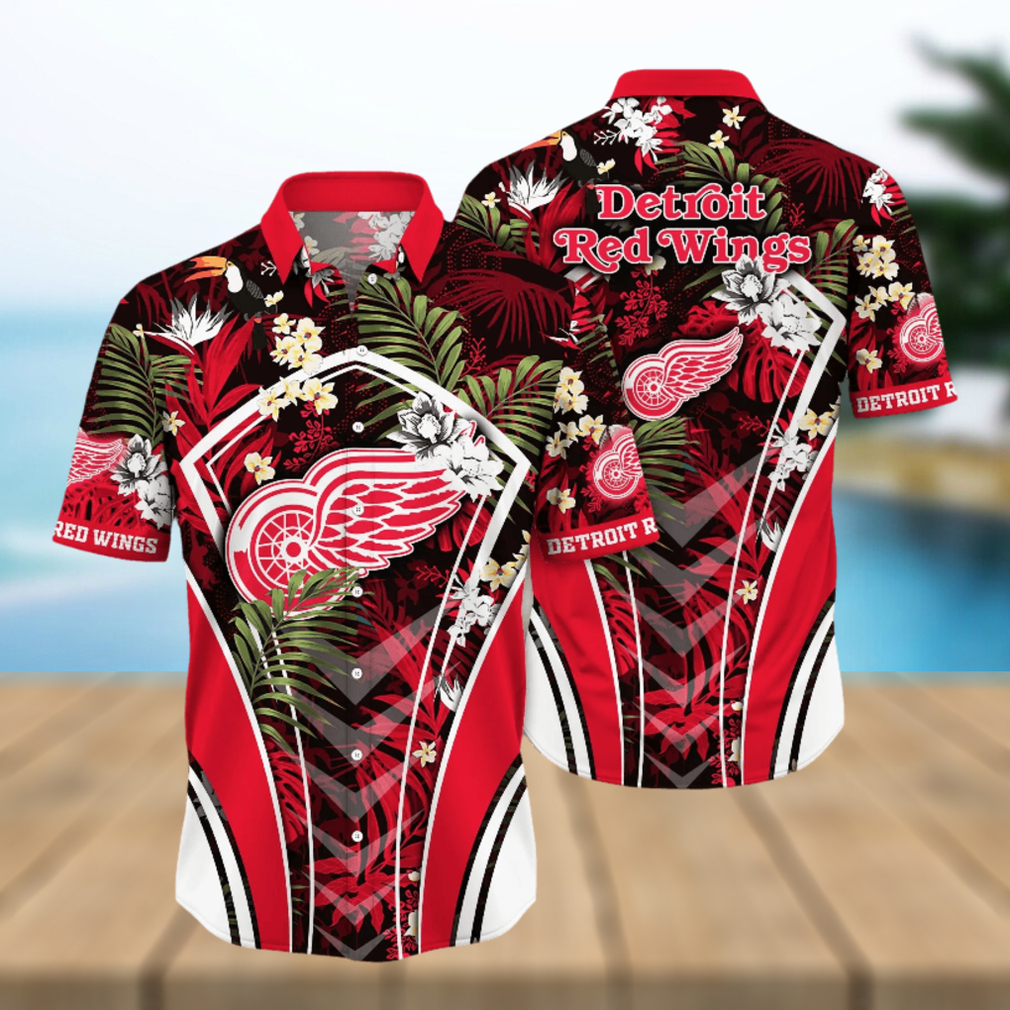 Detroit Red Wings Beach Lover Aloha Shirt Hawaiian Shirt For Men And Women