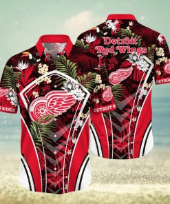 Detroit Red Wings Hawaiian Shirts, Beach Short