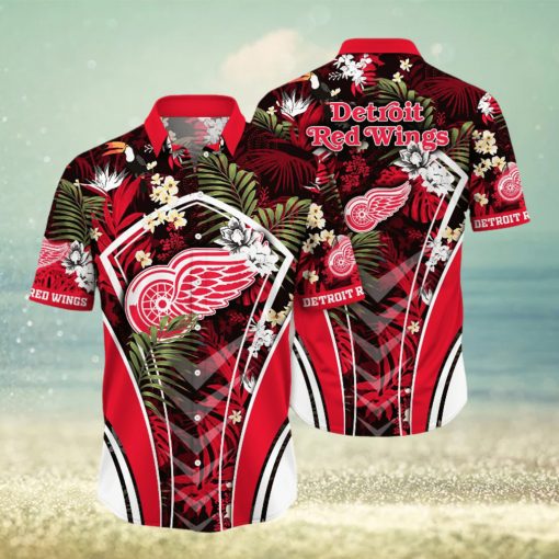 Detroit Red Wings NHL Hawaiian Shirt Mid Year Aloha Shirt