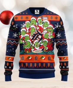 Detroit Tigers 12 Grinch Xmas Day Christmas Ugly 3D Xmas Sweater Christmas Gift For Fans