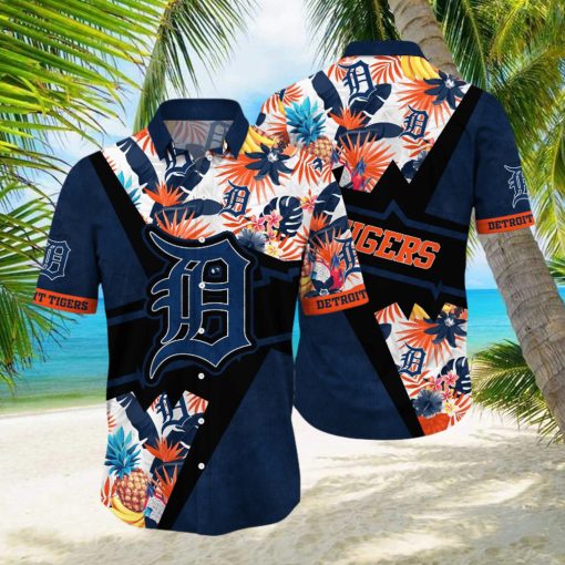 Detroit Tigers MLB Hawaiian Shirt Parasols Aloha Shirt